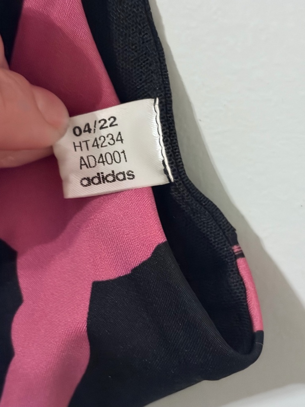Adidas x Thebe Magugu Racerback Tank Top Pink Black Graphic Athletic S - Picture 4 of 4